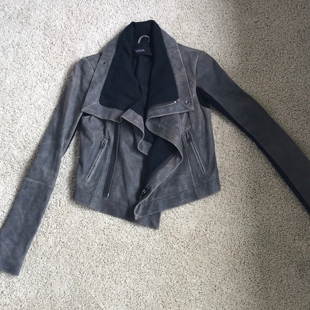 Veda Lined Leather Jacket